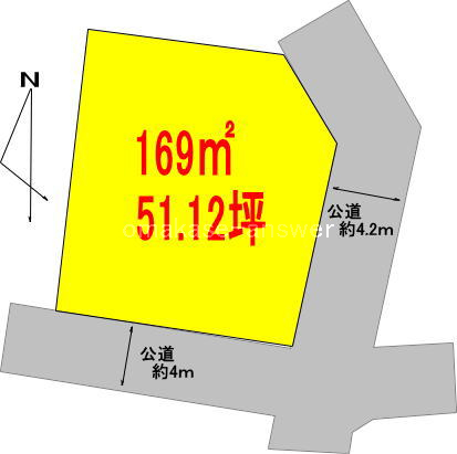 高崎駅東口　土地面積:169平米 ( 51.12坪 )　